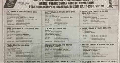 Tawaran harga pakej kami termasuk penerbangan. List Agensi Pelancongan Yang Menawarkan Pakej Haji Yang ...
