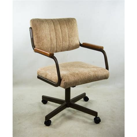 The chromcraft swivel tilt roller chairs are available in choices of fabrics and wood colors. Chromcraft Swivel Office or Dining Chairs - Set of 4 ...