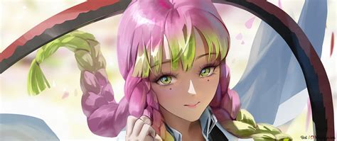 Demon Slayer - Love Pillar Mitsuri Kanroji 4K wallpaper download