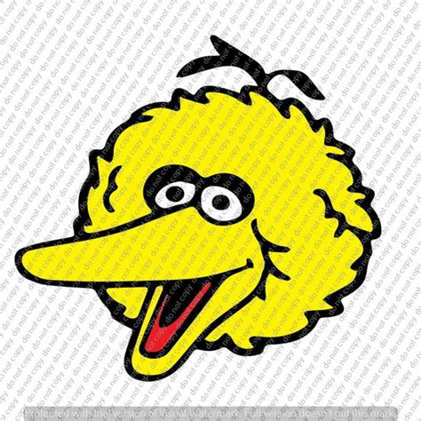 Sesame Street Big Bird Svg Cut File Instant Download Cricut Etsy