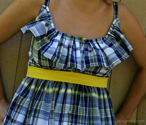 Upcycled Mens Shirt To Summer Dress Sewing Projects