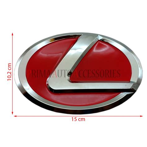 Jual Emblem Logo Mobil Lexus Merah Cm Shopee Indonesia
