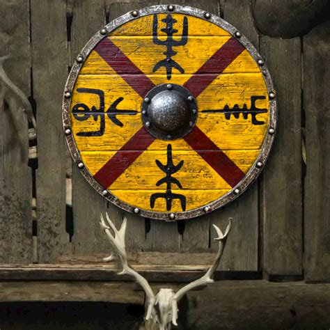 Beautiful Viking Shield Handcrafted Viking Shields Page 2 Vikingshields