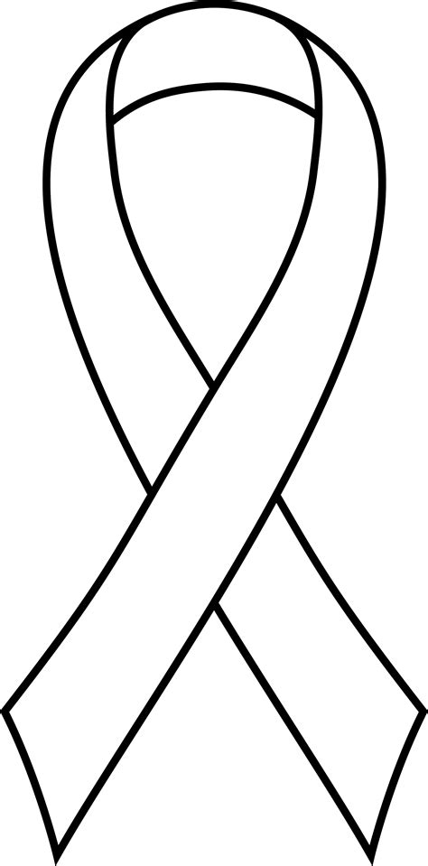 Simple Ribbon Design For Coloring - Free Clip Art