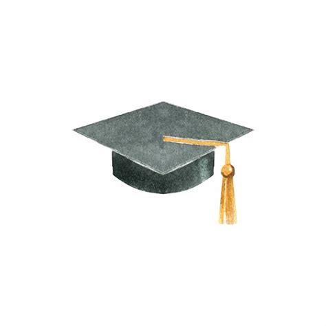 Premium Vector Black Graduation Hat