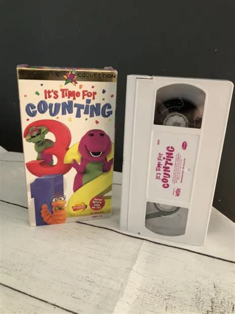 Barney Its Time For Counting Classic Collection Vhs Video Tape Sing