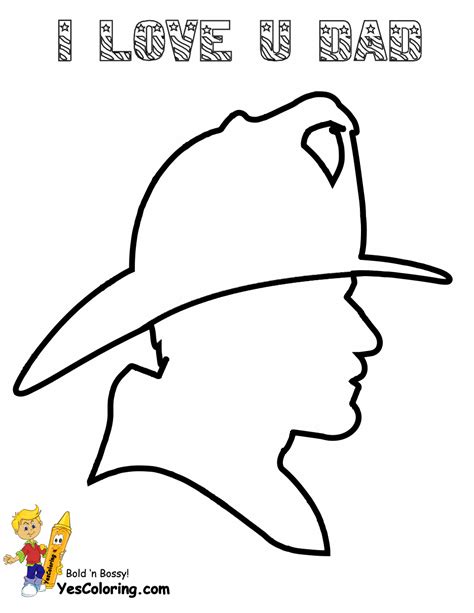Coloring pages fathers day outline. Big Boss Fathers Day Coloring Pages | YesColoring | 34 ...
