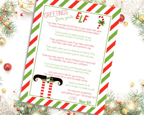 Elf On Shelf Welcome Letter Printable