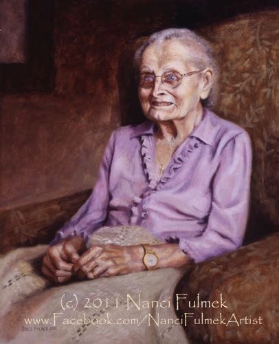 Portrait At 100 Years Old Grandma Agnes