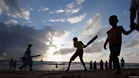 South Indies This Gorgeous Shot Of Children Playing Beach Cricket In
