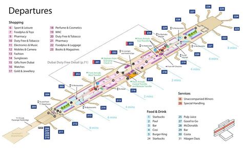 Emirates Terminal 3 Departures Map Dubai Airport Airport Guide
