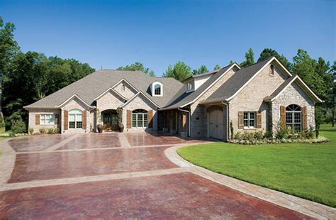 French Country Stone Brick Homes Luxurious One Story Home Jhmrad 66432
