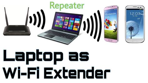 Turn Your Laptop Into A Wifi Repeater Wifi Extender Hotspot Youtube