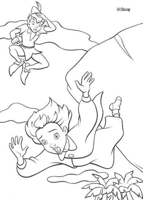 Peter Pan Coloring Pages Wendy And Peter Pan Tinkerbell Coloring