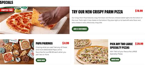 Papa John S Coupons And Promo Codes Canada