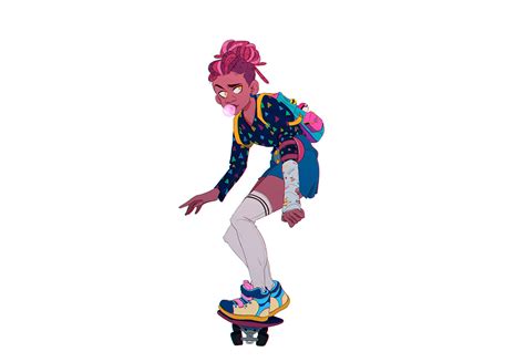 Skater Girl Animated On Behance