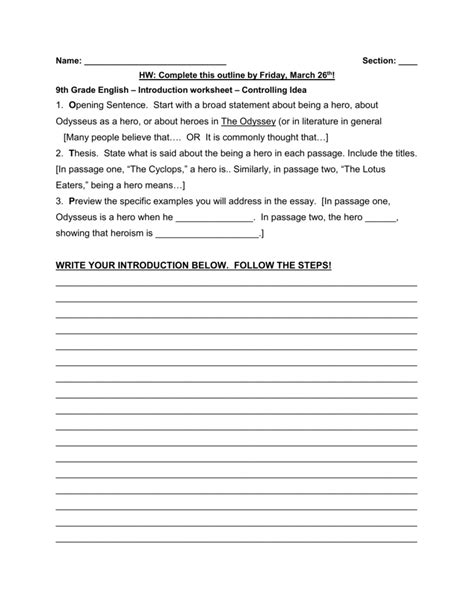 9th Grade English Grammar Worksheet2