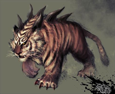 Bog Tiger By Ilison On Deviantart Fantasy Creatures Fantasy Beasts