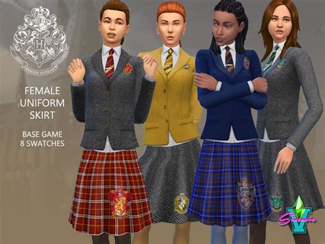 The Sims Resource Hogwarts Uniform Skirt