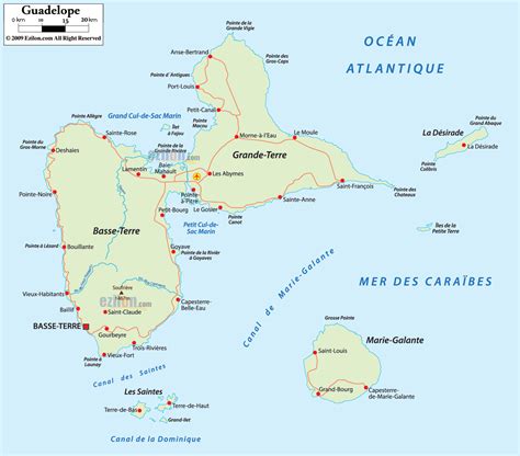 Detailed Clear Large Map Of Guadeloupe Ezilon Maps