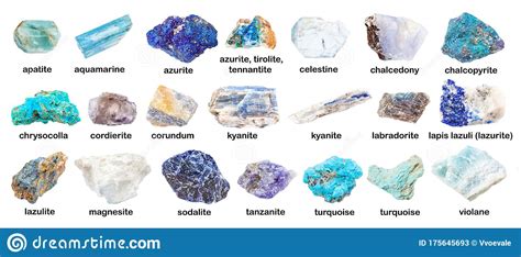 Various Zoisite Crystals Rocks And Gemstones Royalty Free Stock Image