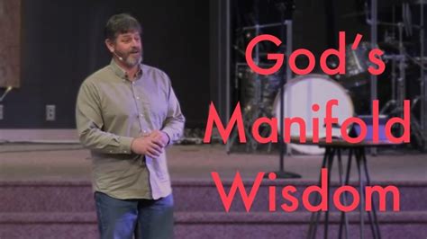 1172021 Gods Manifold Wisdom Pastor Steve Blayer Hillside
