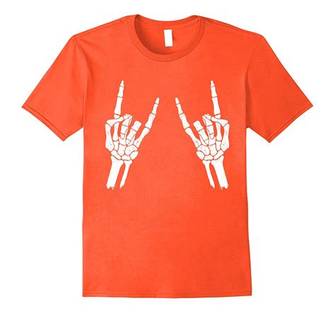 Halloween Skeleton Rocker Graphic T Shirt Rose Rosetshirt