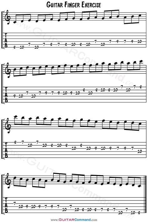 Guitar Finger Exercises To Increase Speed And Dexterity