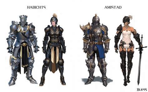 The Races Of Bless Bless Online Mmorpg Armor Concept Raid Shadow