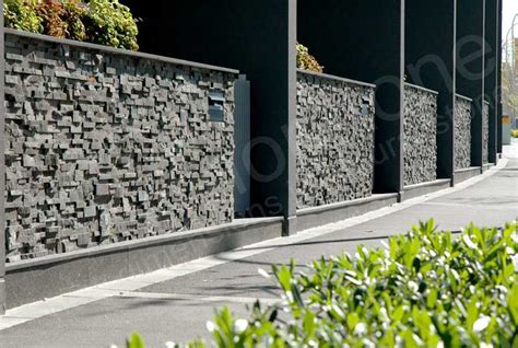 Charcoal Stacked Stone Veneer Rock Panels For Walls By Norstone