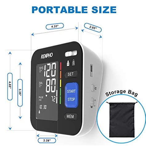 Renpho Blood Pressure Monitor Upper Arm Bp Cuffs For Home Use With