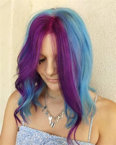 41 Beautiful Blue And Purple Hair Color Ideas 2022