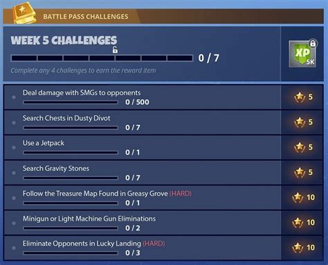 The Complete Guide To Solving Week 5 Challenges Of Season 4 In Fortnite