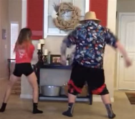 dad joins in daughter s dance and steals the show dads wobble dance dance