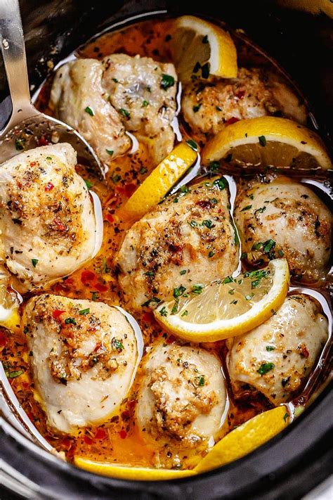 Just don't eat a lot of pasta or rice with it. Crock Pot Lemon Garlic Butter Chicken in 2020 | Chicken ...