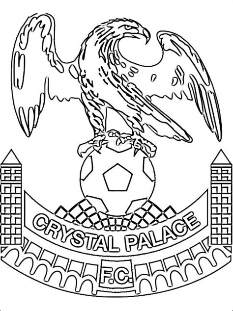 Escudo Do Crystal Palace Football Club Desenhos Para Colorir