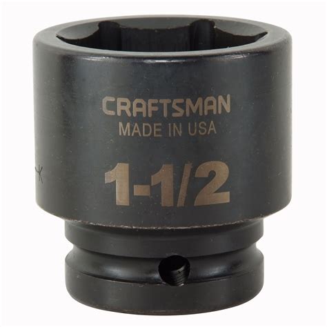 Craftsman 1 12 In Easy To Read Impact Socket 6 Pt Standard 34 In