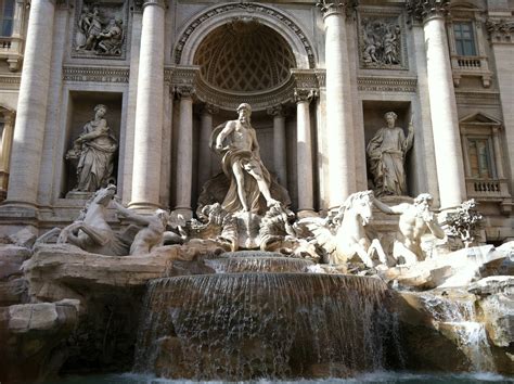 Free Images Palace Statue Trevi Fountain Sculpture Roman