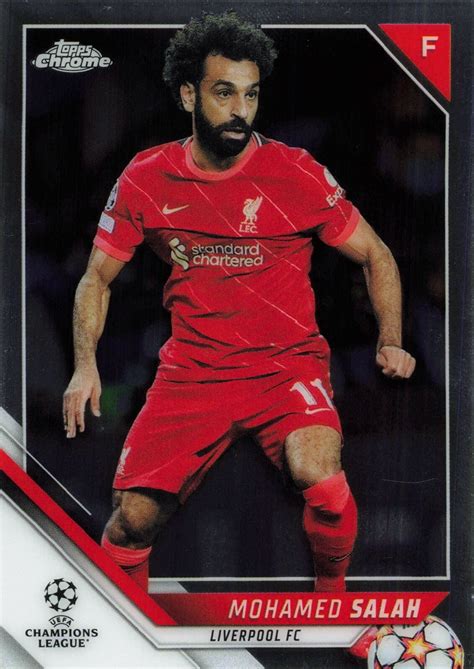 Mohamed Salah Liverpool FC 21 Base Topps UEFA Chrome 21 22 EBay