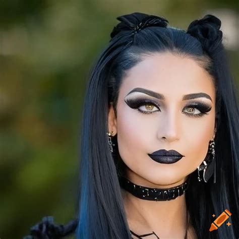 Incredibly Beautiful Latina Imposing Detailed Goth Woman On Craiyon