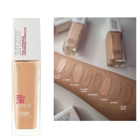 Goo.gl/wqcm7i maybelline superstay full coverage foundation shades: New Maybelline Superstay Full Coverage 24H Foundation ...