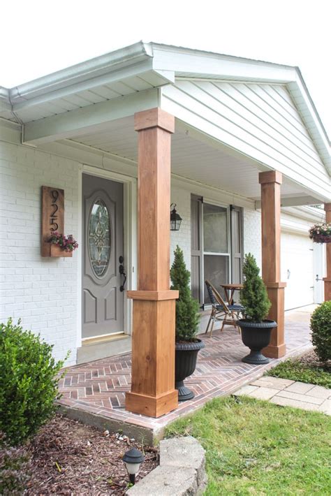 Front Porch Makeover With Behr Paint Craftsman Style Porch Front