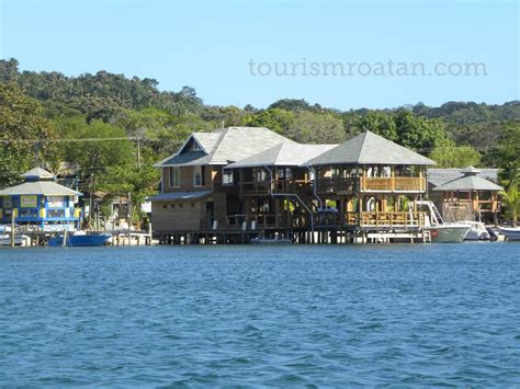 West End Village From The Water Roatan Has A Ton Of Outdoor Dining