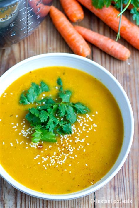 Instant Pot Carrot Soup With Lemongrass And Cilantro