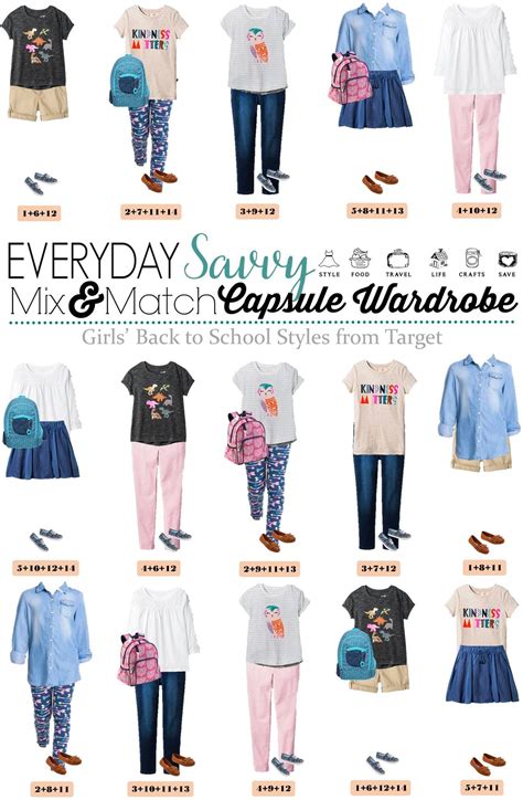 Fun Fall Back To School Capsule Wardrobe For Girls With Items From Target When You Buy These 14
