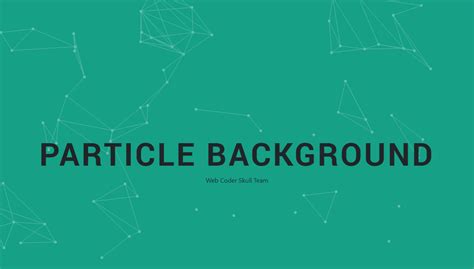 Css Particle Backgrounds