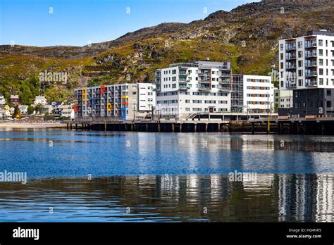 Hammerfest City Finnmark Norway Stock Photo Alamy