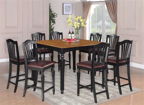 The most common conference table size is 12 ft long, while other common lengths are 8 ft and 10 ft. 9pc dinette counter height table with 8 faux leather seat ...