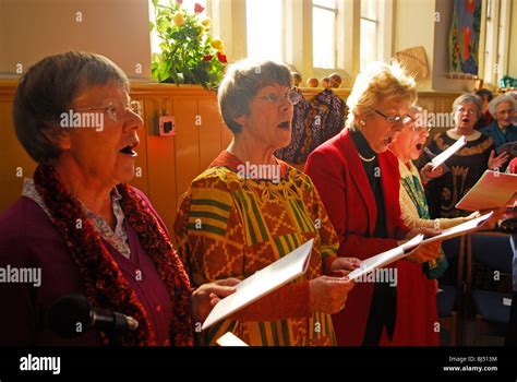 Women Singing Hymns During Womens Day Of Prayer Petersfield