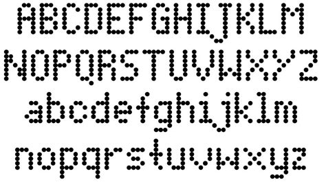 Dot Matrix Font By Moonbase Press Fontriver